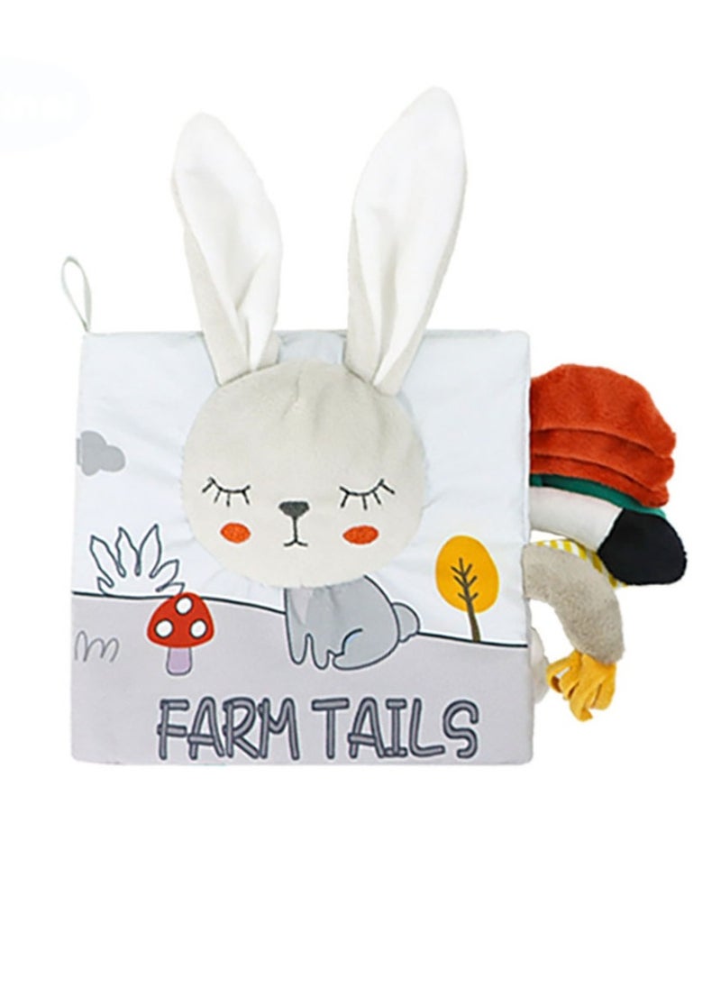 Baby Animal Tail Cloth Book Educational Toy Book Tear-resistant Baby Cloth Book Enlightenment Early Education Toy Book,Gray White Rabbit - pzsku/Z16CAFA9CB52454EB4E0FZ/45/_/1730205907/60ad6f78-302b-439a-adde-1e6b1c48921c