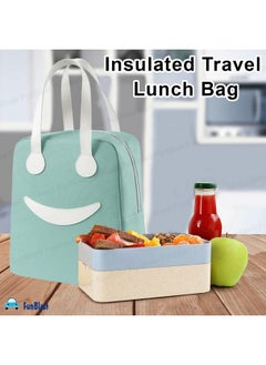 FunBlast Lunch Bag - Insulated Travel Lunch Bag for Office, Multi-Purpose Lunch Box Carrying Bag for Women/Men/Tiffin/Storage Bag for Lunch Box, Tiffin Bag (Green) - pzsku/Z16CB04E716739B9C748CZ/45/_/1738306775/a0b5ea6c-af47-4805-8547-e64ac3e6018e