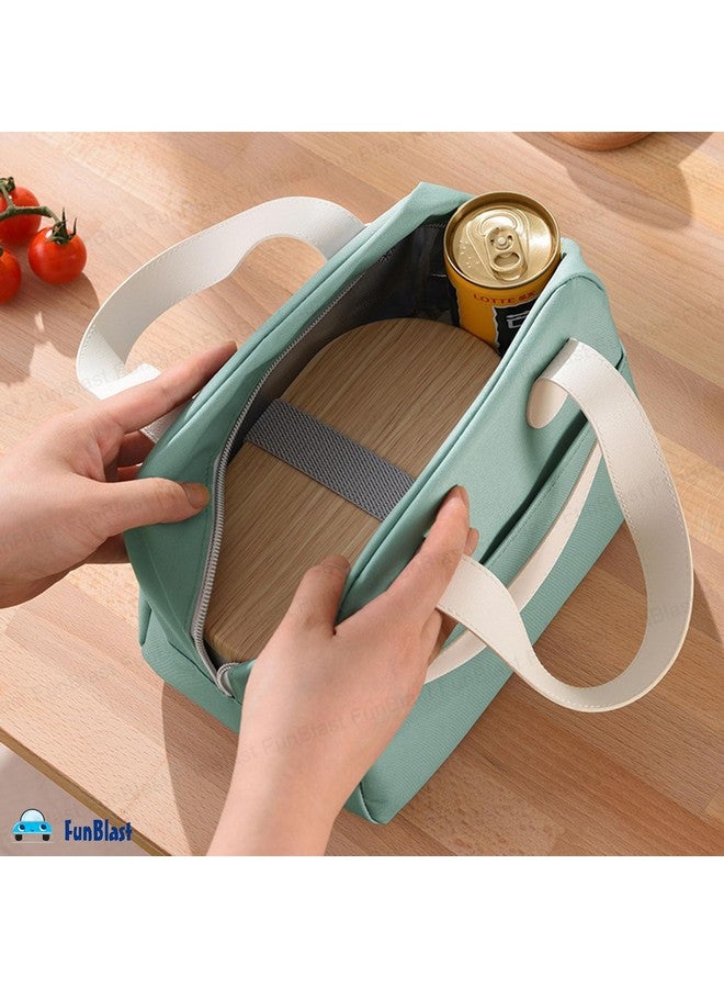 FunBlast Lunch Bag - Insulated Travel Lunch Bag for Office, Multi-Purpose Lunch Box Carrying Bag for Women/Men/Tiffin/Storage Bag for Lunch Box, Tiffin Bag (Green) - Image 5