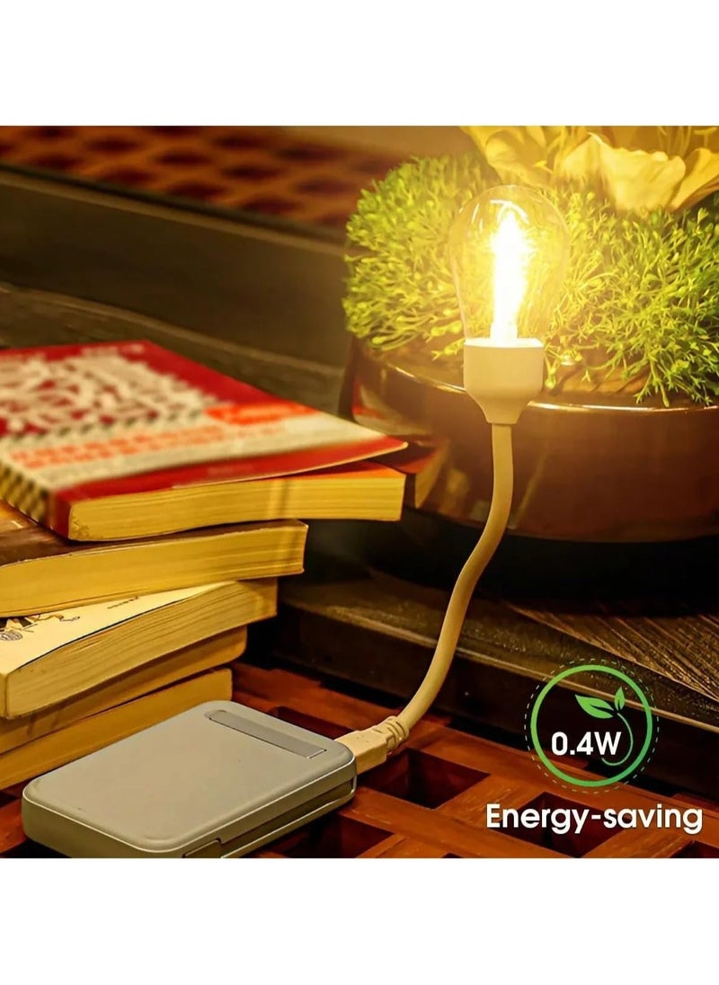 Generic Book Reading and Camping Lamp, Original Retro Night Light with USB Port, Unbreakable Lamp (Random Shape)  - Image 2