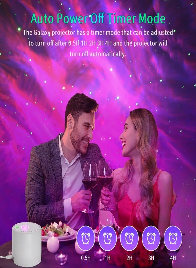 Caiyue Galaxy Projector, Bedroom Star Projector, Galaxy Light Projector with Remote Control and Timer, Adjustable LED Light Colour, Brightness and Speed, Star Projector Night Light for Bedroom Parties. - Image 4
