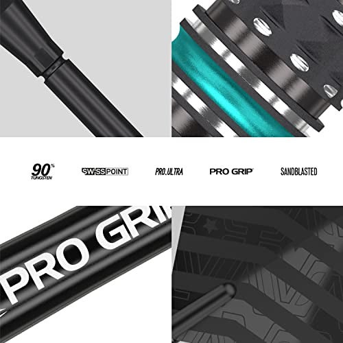 Target Darts Rob Cross Black Edition 23G 90% Tungsten Swiss Point Steel Tip Darts Set - Image 5