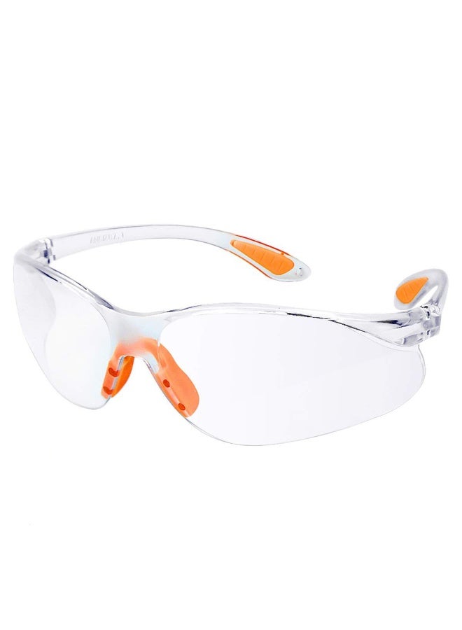 Clear Safety Glasses – Protective Eye Goggles for Men & Women | Scratch-Resistant PC Lenses for Construction, Work & Outdoor Use - Image 1