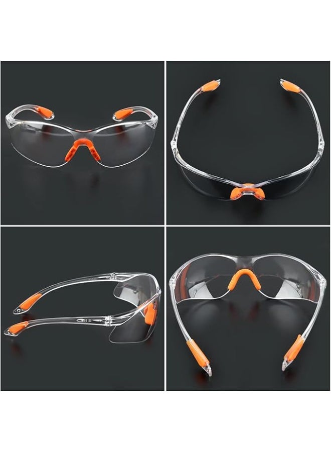 Clear Safety Glasses – Protective Eye Goggles for Men & Women | Scratch-Resistant PC Lenses for Construction, Work & Outdoor Use - Image 4