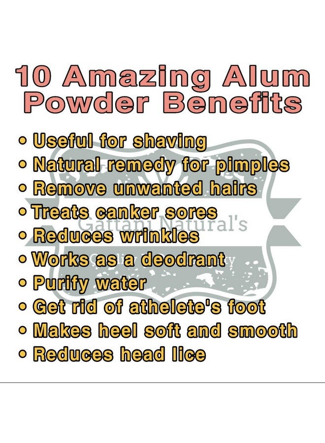 Organic Bites Alum Stone Powder (Fitkari Powder) -1800 gm - Image 3