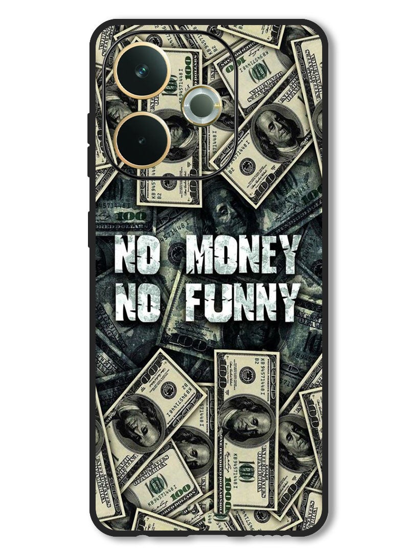 Theodor Case Compatible with Oppo A5 Pro Protection Shockproof Bumper Cover No Money No Funny - Image 1