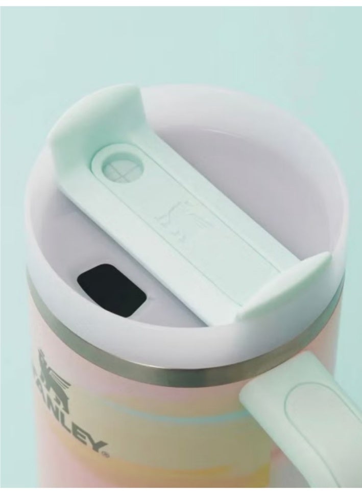 stanley Quencher H2.0 Tumbler with Handle and Straw | Flowstate 3-Position Lid | BPA-Free Stainless Steel Insulated Travel Cup | Cup Holder Compatible | Pink Mesa Sunset| 40 oz - Image 2