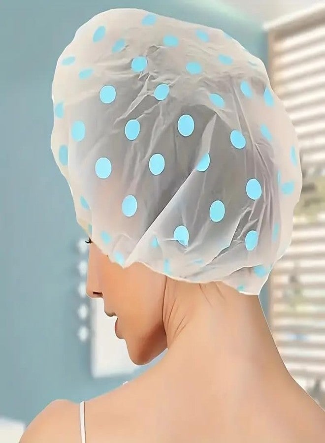 Rinpoche Shower Caps -Waterproof Shower Cap with Adjustable Headband for Women - Soft For Homes, Spas, Salons, Hair Treatment, Beauty Parlors (Multicolored and Multi-design) [ pack of 3 pc ] - Image 5