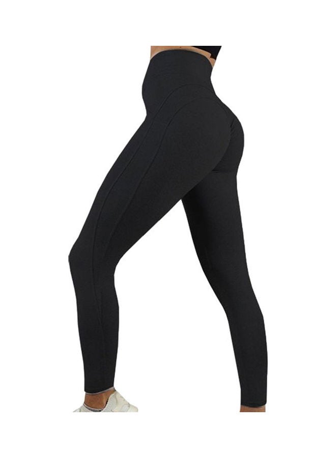 Alyashmac Fashion Women High Waist Yoga Casual Pants Black