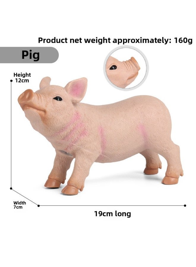 Animal Model Soft Glue Marine Life Simulation Soft Glue Dinosaur Toy Deng's Fish Sliding Toothosaurus Swollen Head Dragon Thick Nose Dragon-Color:X141 Soft Rubber Filled Cotton Sow  - Image 1