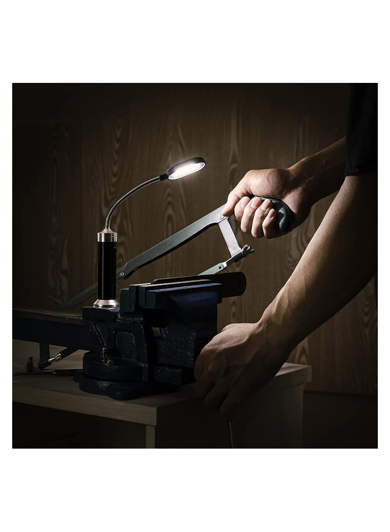 مارس الضوء لشواية الشواء، رقبة مرنة بزاوية 360° مغناطيسية، أضواء LED ساطعة تعمل بالبطارية مع قاعدة مغناطيسية للشواء في الهواء الطلق، مقاومة للماء والحرارة، مصباح طاولة منحني قوي 2 قطعة - Image 5