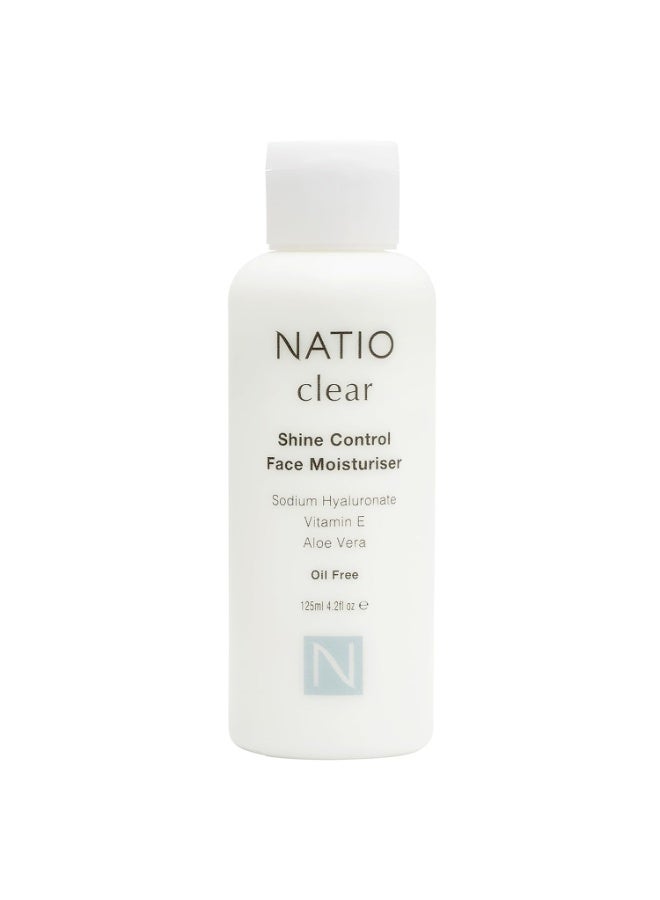 Natio Australia Clear Shine Control Face Moisturizer,  Hydrating Face Cream - Vitamin E, Aloe - Matte Face Lotion for Oily, Acne Prone Skin 125 ml - Image 1