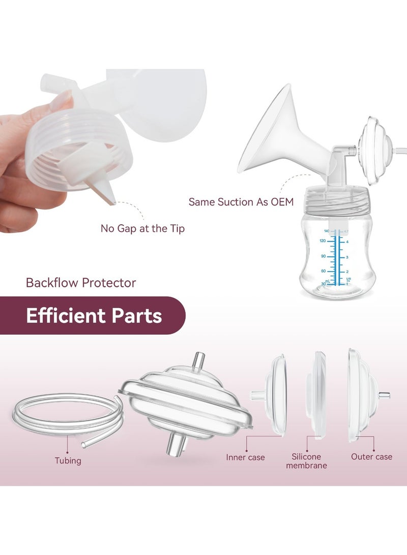 12Pcs Breast Pump Parts for Spectra, Replace Duckbill Valves Tubes Backflow Protector Membrane for Spectra S1 S2 9 Plus Synergy Gold Breast Pump Replacement Accessories - Image 3