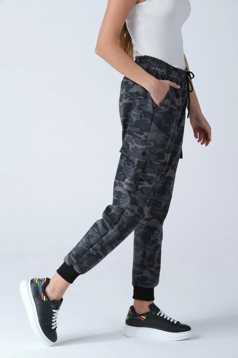 Alexander Gardi Alexandergardı Camouflage Patterned Pocketed Sweatpants (E21-72100)