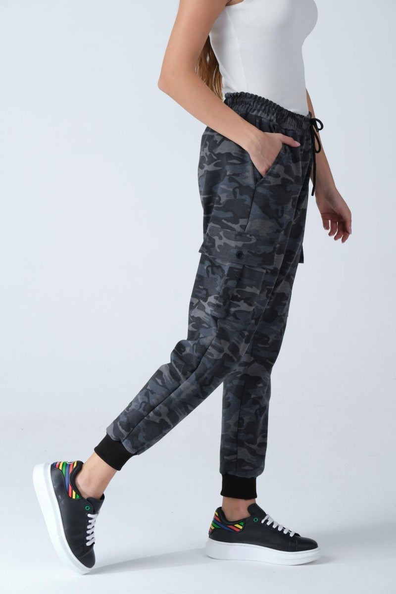 Alexander Gardi Alexandergardı Camouflage Patterned Pocketed Sweatpants (E21-72100)  - Image 3