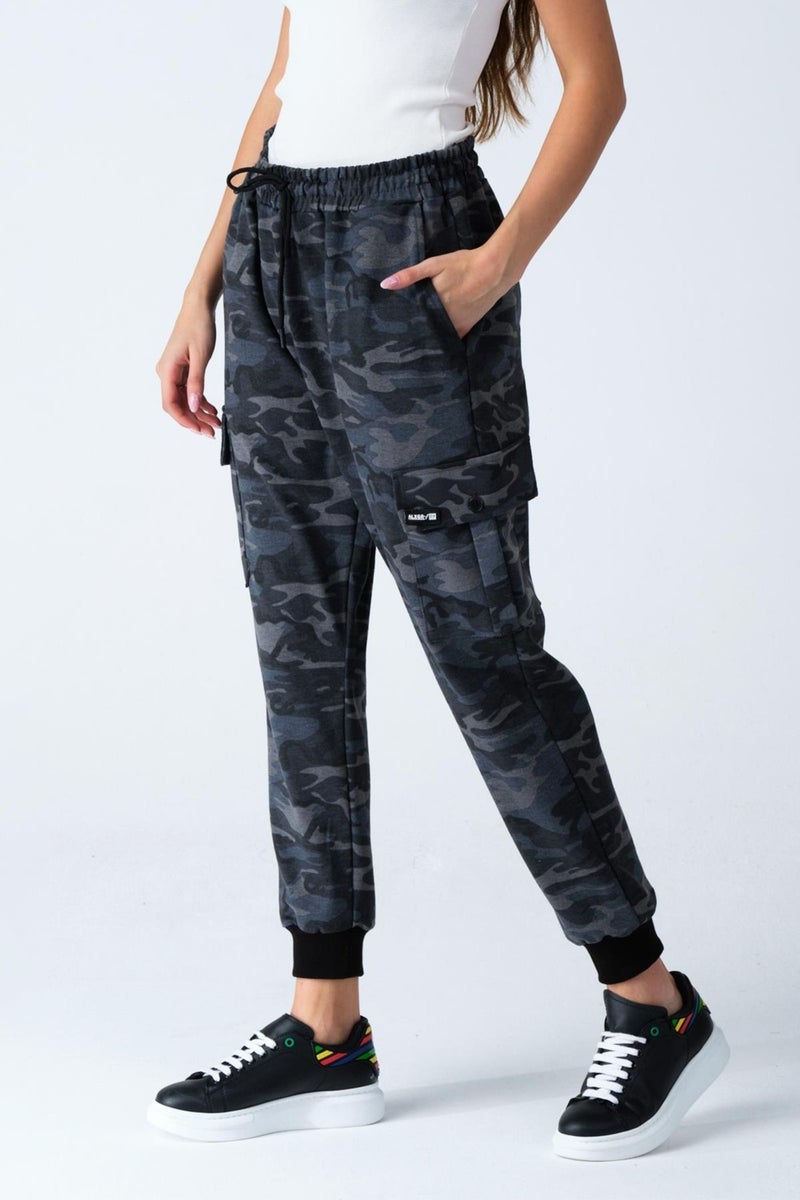 Alexander Gardi Alexandergardı Camouflage Patterned Pocketed Sweatpants (E21-72100)  - Image 1