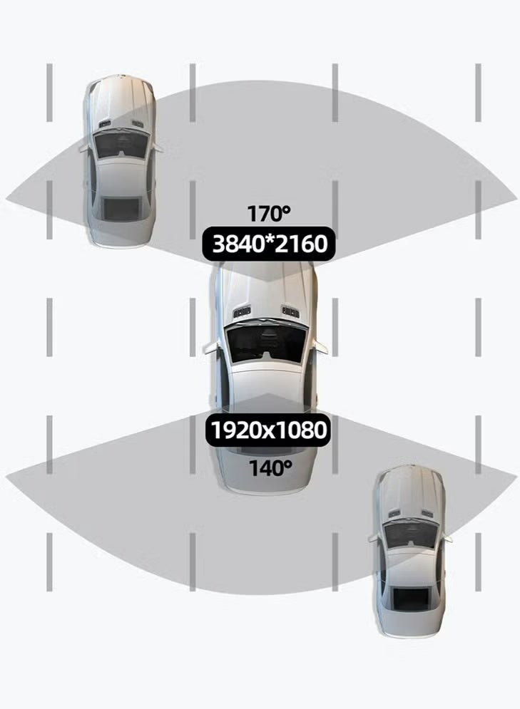 الحلم كاميرا سيارة UHD 4K للسيارات عدسة مزدوجة أمامية وخلفية عدسة أمامية 3840*2160P عدسة خلفية مدمجة WiFi G-Sensor مع GPS مسجل فيديو DVR للسيارة - Image 5