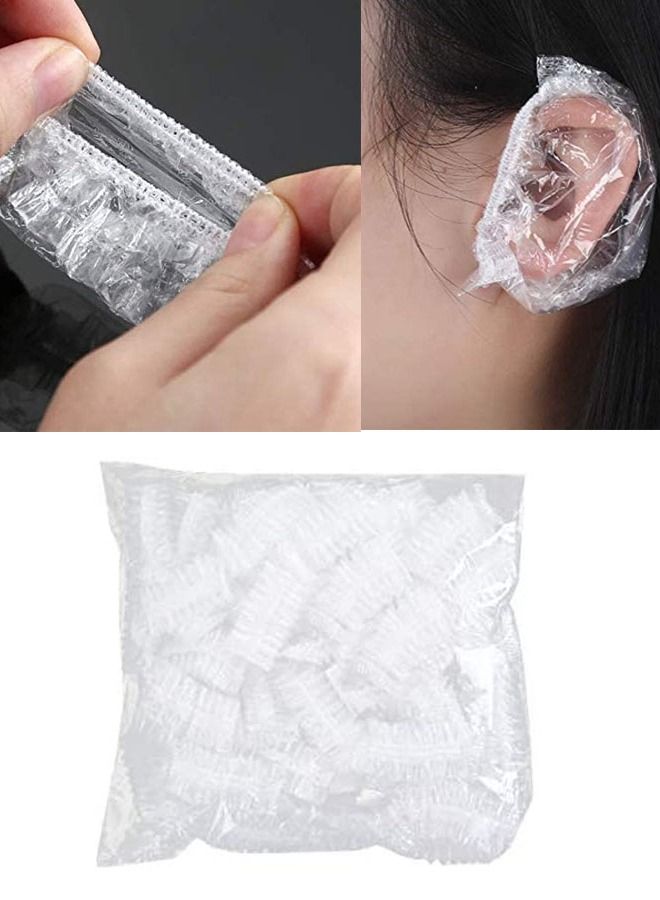Generic 25 Pieces ear covers and protective bags during hair dyeing and showering to protect the ear from water entering - Image 1