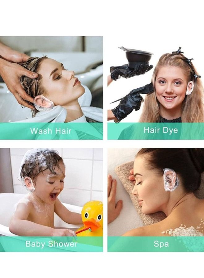 Generic 25 Pieces ear covers and protective bags during hair dyeing and showering to protect the ear from water entering - Image 2