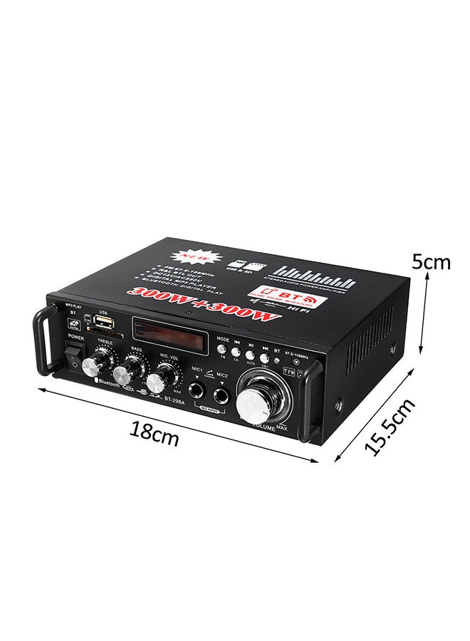 600W LCD Amplifier HIFI Audio Stereo Bluetooth FM 2CH AMP Car Home USB SD MP3 Player - Image 5