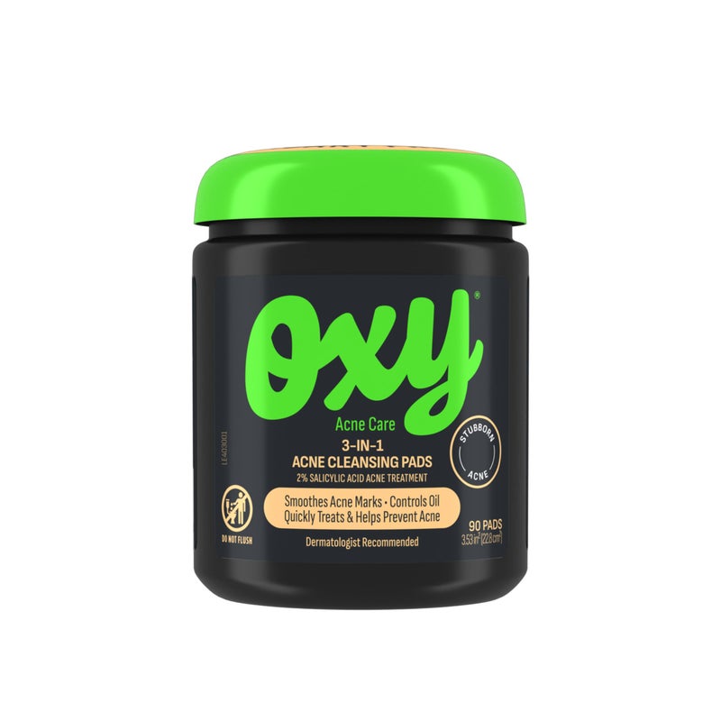 Oxy Maximum Action 3-In-1 Treatment Pads, 90 Count - Image 1