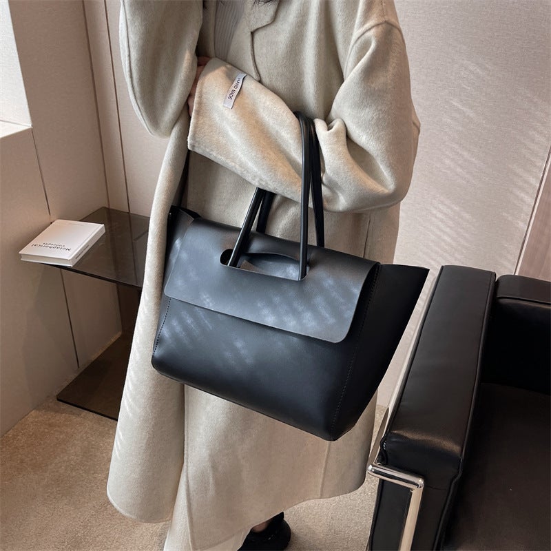 Women's Shoulder Bag Tote PU Leather Large Capacity - Image 3