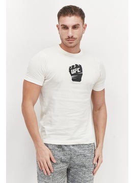 Men Sportswear Fit Short Sleeve Outdoor T-Shirt, Off White