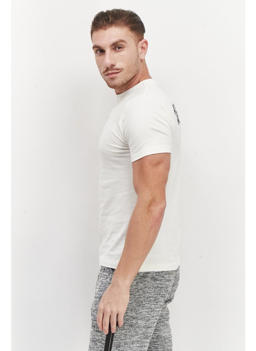 Ufc - Men Sportswear Fit Short Sleeve Outdoor T-Shirt, Off White - Image 1
