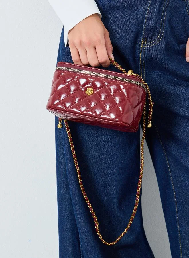 ستايلي Diamond Quilted Crossbody Bag