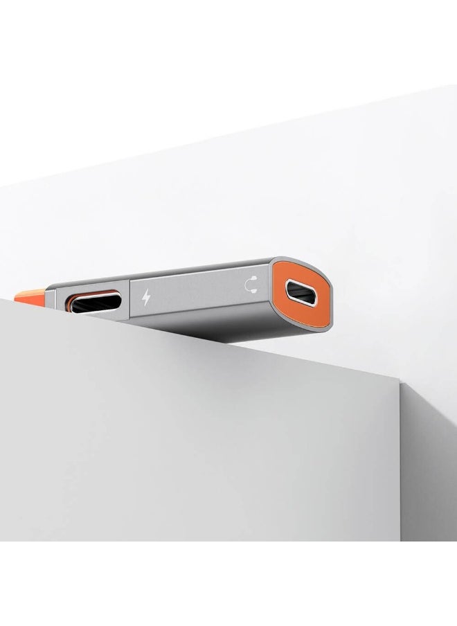 Dual Lightning 2 in 1 Adapter CA-049 - Simultaneous charging and music playback with high-quality audio - Digital decoder chip for clear sound - Supports 2.4A charging speed - Stylish aluminum alloy design with 7cm TPE cable - Compatible with iPhone and iPad