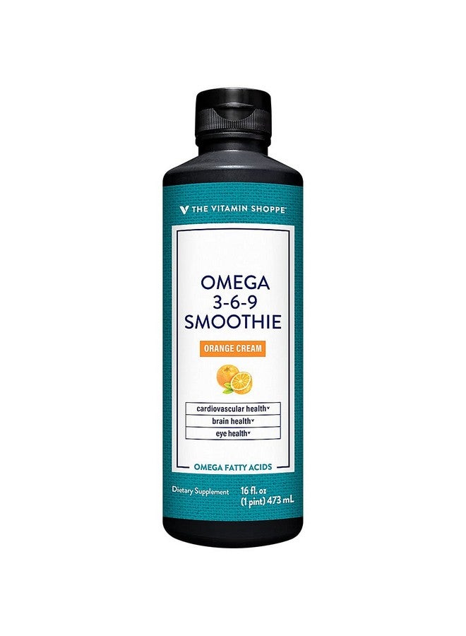 The Vitamin Shoppe Omega 3-6-9 Smoothie, Orange Cream Flavor, Specialty Supplement That Supports Cardiovascular, Brain and Eye Health, Smooth Texture (16 Fluid Ounces Liquid) - Image 1