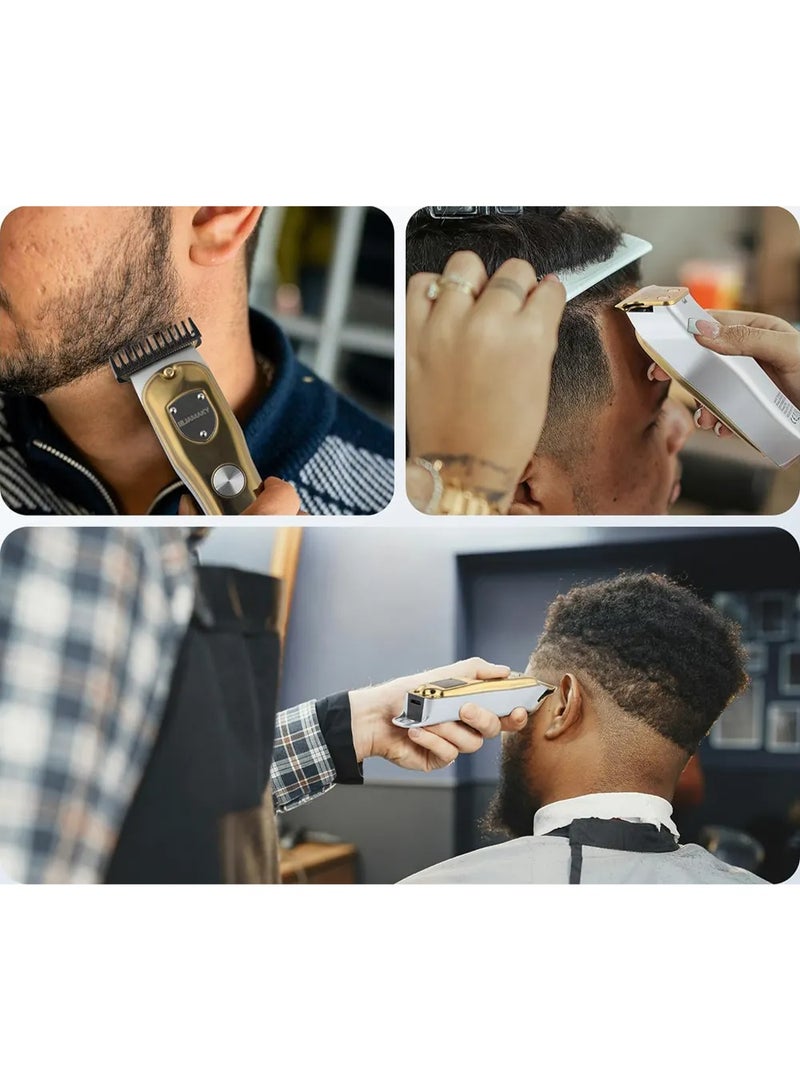 جامايكا ماكينة حلاقة وتشذيب الشعر واللحية قابلة للشحن Jamaky JPC‑90008 – شاشة رقمية وأمشاط قابلة للتعديل - Image 2