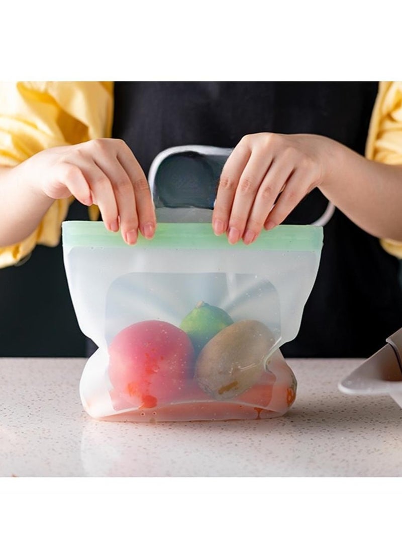 Green medium silicone preservation sealing bag  - Image 1