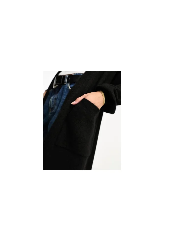 Miss Selfridge Balloon sleeve pocket maxi cardigan