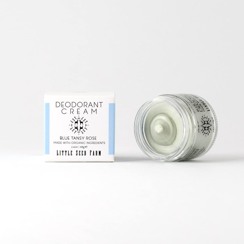 Little Seed Farm All Natural Deodorant Cream - Blue Tansy Rose - Aluminum Free Deodorant for Women or Men, Net Wt. 2.4oz | 68g - Image 4