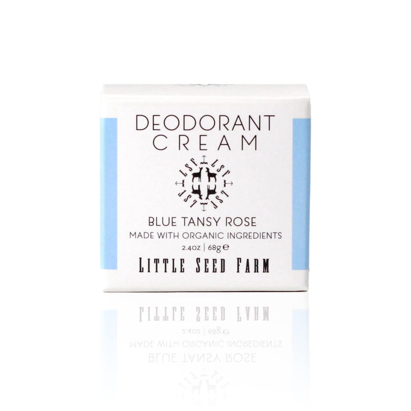 Little Seed Farm All Natural Deodorant Cream - Blue Tansy Rose - Aluminum Free Deodorant for Women or Men, Net Wt. 2.4oz | 68g - Image 1