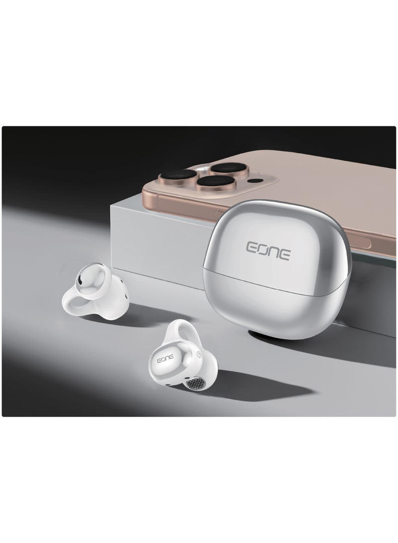 EONE - Wireless Stereo Earbuds, High-Resolution Sound, Analog ANC Noise Reduction, with Charging Case and Digital Display, White - Image 2