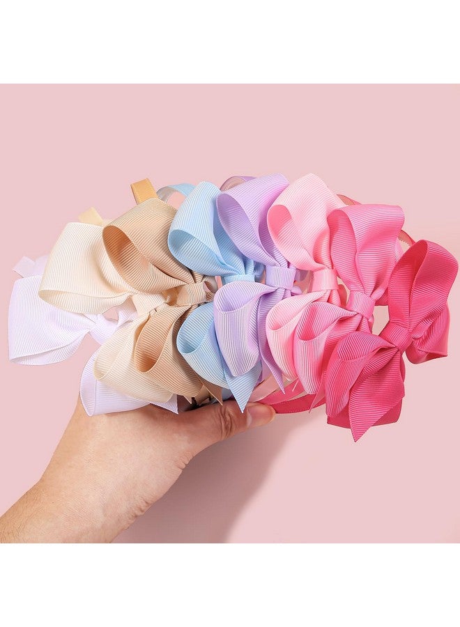 XIMA 16Piece Headband with Bow for Toddlers Teens, 16 Colors Grosgrain Ribbon Bows Hair Bands for Girls,Kids Children and Women, Cute Hairbands for Daily School Hair Accessories - Image 5
