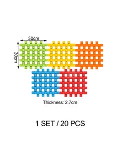 JSAITOYS 20PCS Large Size Plastic Educational Toy Building Puzzle Blocks  - Image 2