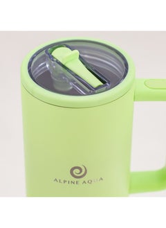 Alpine Aqua Quencher Stainless Steel Vacuum Insulated Tumbler with Lid and Straw Green 1200ml