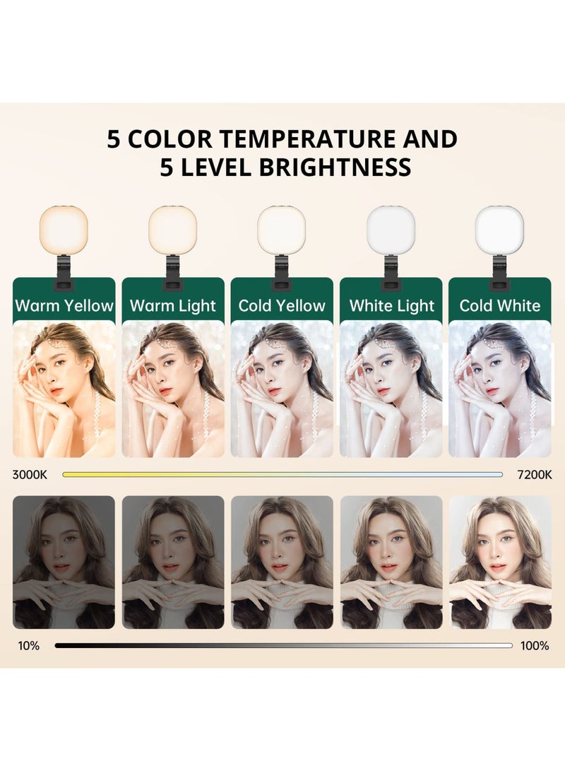 Barakah LED Video Light, Mini Selfie Light Camera Light Led Light for Phone, Laptop, Tablet and Computer, Dimmable Fill Lamp for Conference/Zoom Call/Photography/Makeup/Picture - Image 2