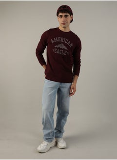 AE Long-Sleeve Logo Graphic Thermal T-Shirt