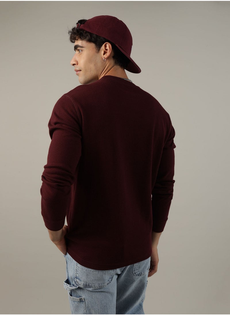American Eagle - AE Long-Sleeve Logo Graphic Thermal T-Shirt - Image 1