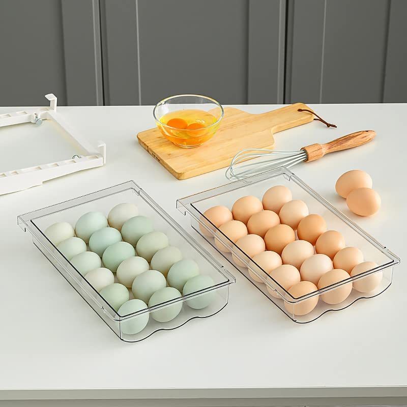 Farochy Fridge Egg Drawer Organizer Holder Trays for Refrigerator Egg Container (1 Pack) - Image 4