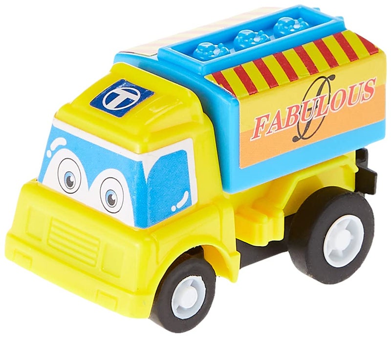 Funcorn Toys سيارة سحب من فنكورون، مجموعة 12 قطعة من المركبات البلاستيكية الصغيرة المتنوعة، ألعاب شاحنة وسيارة سحب للأطفال الأولاد، مجموعة ألعاب سيارات مصنوعة من الصب، - Image 4