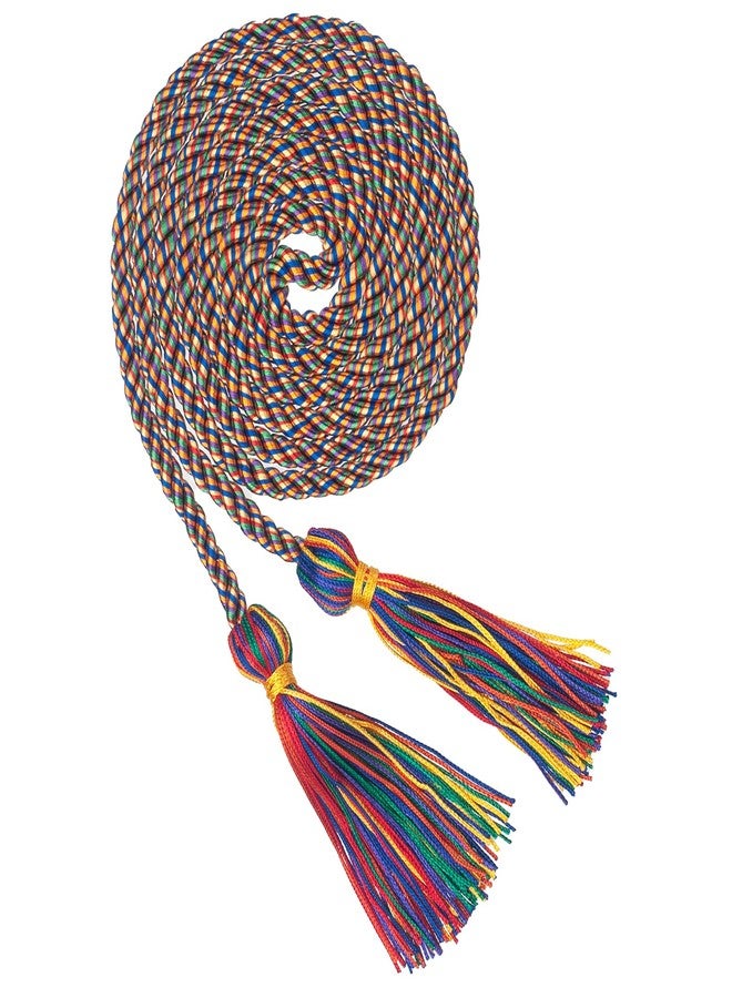 GHGMAO Graduation Cords, Rainbow Graduation Cord Rayon Braided Cords for 2026, 68" Long Polyester Yarn Honor Rope with Tassels for Student Grad Decorations Party Ceremony - Image 1