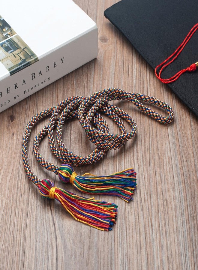 GHGMAO Graduation Cords, Rainbow Graduation Cord Rayon Braided Cords for 2026, 68" Long Polyester Yarn Honor Rope with Tassels for Student Grad Decorations Party Ceremony - Image 4