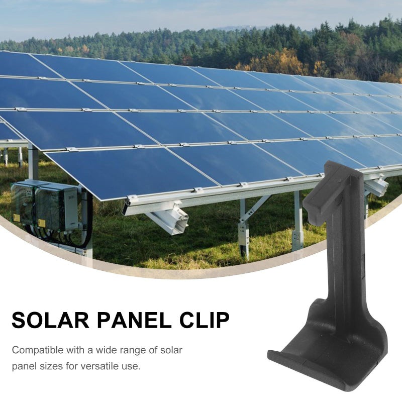 35mm Solar Panel Drain Clips Black Cleaning Clamps Water Drainage for Outdoor - Image 4