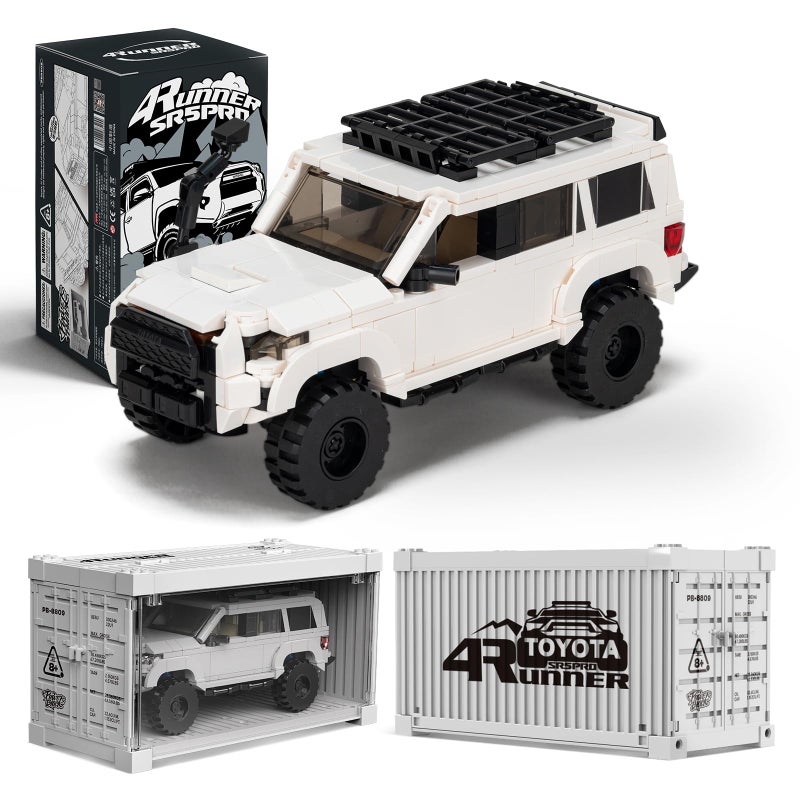 MOCBROPCS Toyota 4Runner SR5PRO Car Building with Collectible Display Container TOYOTA Officially Licensed SUV Compatible with Speed Champion Building Toys for Adults and Kids Boys Ages 816540PCS - Image 3