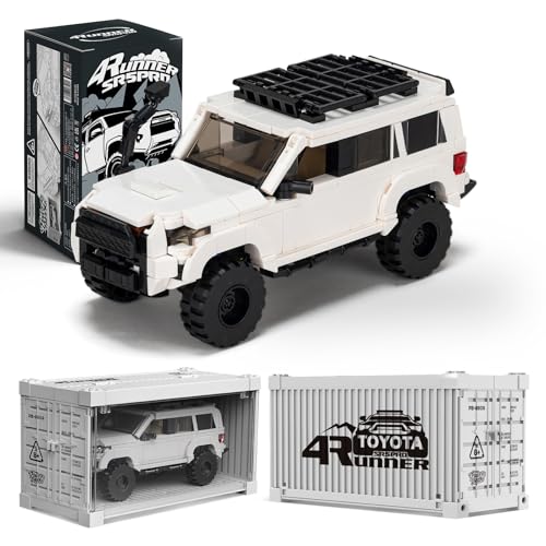 MOCBROPCS Toyota 4Runner SR5PRO Car Building with Collectible Display Container TOYOTA Officially Licensed SUV Compatible with Speed Champion Building Toys for Adults and Kids Boys Ages 816540PCS - Image 1